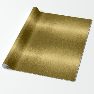 Glossy Gold Metal Texture Chic Shiny Glamoureus Cadeaupapier