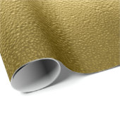 Glossy Gold Metal Texture Chic Shiny Glamoureus Cadeaupapier (Rol Hoek)
