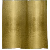 Glossy Gold Metal Texture Shiny Chic Glamoureus Douchegordijn (Voorkant)
