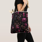 Glossy Gothic Halloween Glam Tote Bag (Dichtbij)