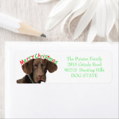 Glossy Grizzly Holiday Adres Label (Insitu)