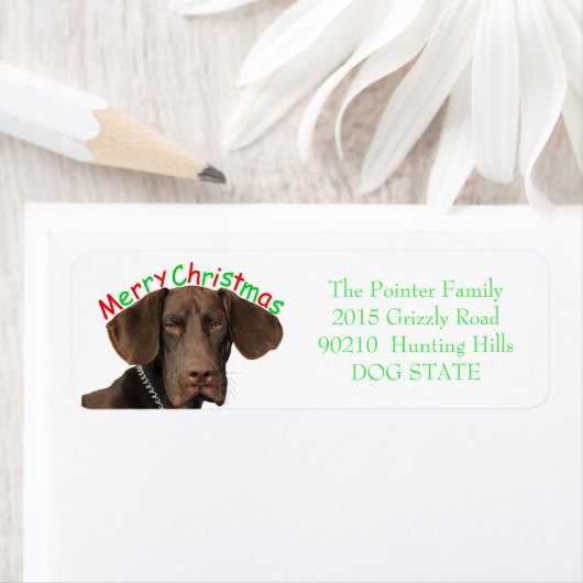 Glossy Grizzly Holiday Adres Label (Insitu)
