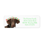 Glossy Grizzly Holiday Adres Label (Voorkant)