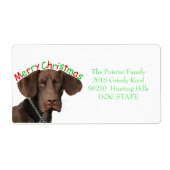 Glossy Grizzly Holiday Adres Label (Voorkant)