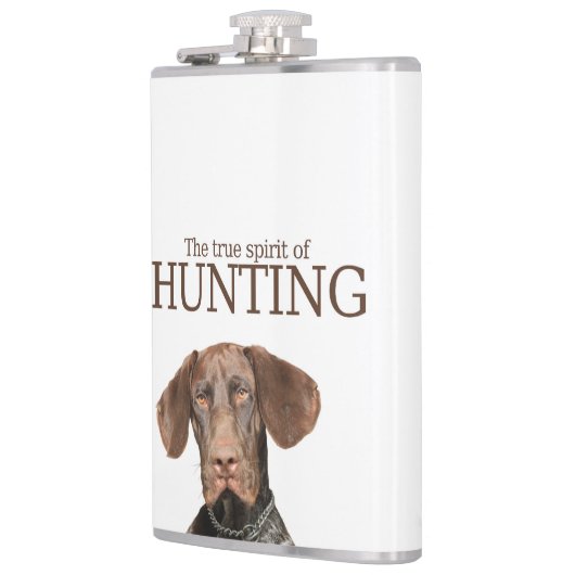 Glossy Grizzly Hunting Flask Heupfles (Links)
