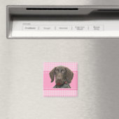 Glossy Grizzly in roze Magneet (Insitu (Vaatwasser))