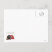 Glossy Grizzly-kerstinter Feestdagenkaart (Achterkant)