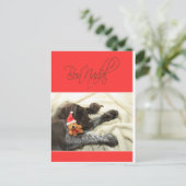 Glossy Grizzly Kerstmis Bon Nadal Feestdagenkaart (Staand voorkant)