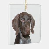 Glossy Grizzly kerstversiering Keramisch Ornament (Rechts)