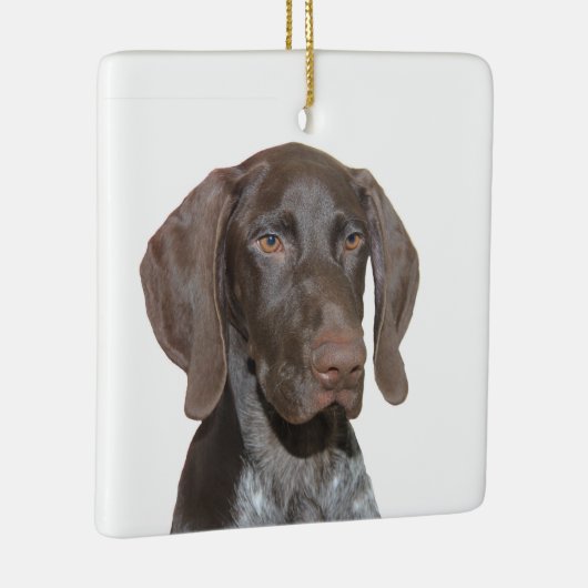 Glossy Grizzly kerstversiering Keramisch Ornament (Rechts)