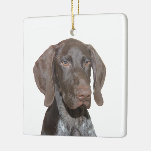 Glossy Grizzly kerstversiering Keramisch Ornament (Links)