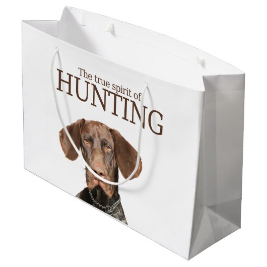 Glossy Grizzly ware geest van jagen Groot Cadeauzakje (Achterkant Gekanteld)