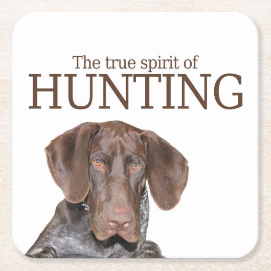 Glossy Grizzly ware geest van jagen Kartonnen Onderzetters (Voorkant)