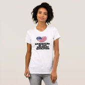 Glossy hart DAR Dochters Amerikaanse Revolutie T-shirt (Voorkant volledig)