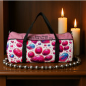 Glossy Heart Bubble Pattern Travel Monogram  Plunjezak