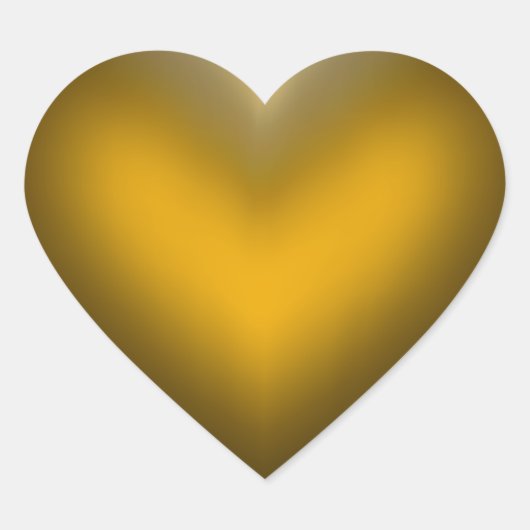Glossy Heart Hart Sticker (Voorkant)