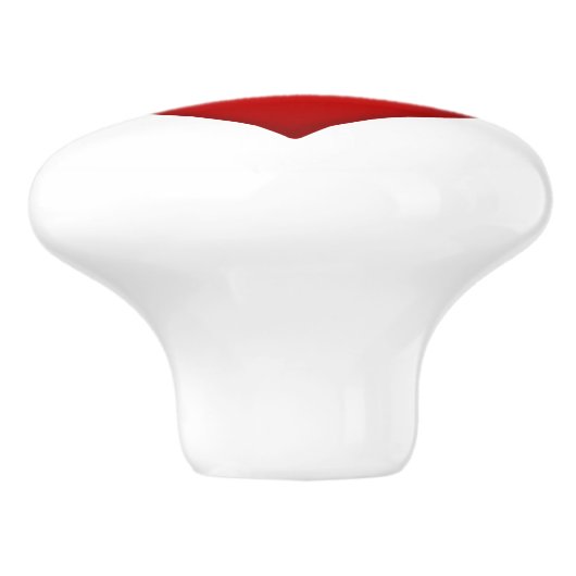 Glossy Heart Keramische Knop (Zijkant)