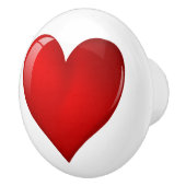 Glossy Heart Keramische Knop (Rechts)