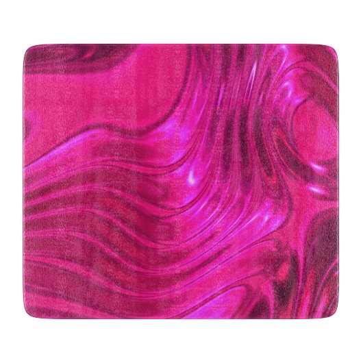 Glossy Hollywood Cerise Superroze Snijplank (Voorkant)