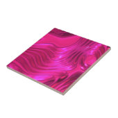 Glossy Hollywood Cerise Superroze Tegeltje (Zijkant)