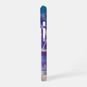 Glossy Holographic Veins Neon Chrome Abstract iPhone 16 Hoesje (Linkerkant)