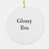 Glossy Ibis, John Audubon Keramisch Ornament (Achterkant)
