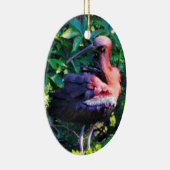 Glossy Ibis Keramisch Ornament (Rechts)