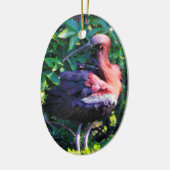 Glossy Ibis Keramisch Ornament (Links)
