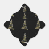 Glossy kerstboom bedankdoosjes (Uitgevouwen)