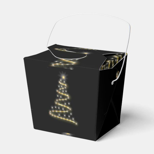 Glossy kerstboom bedankdoosjes (Voorkant Zijde)