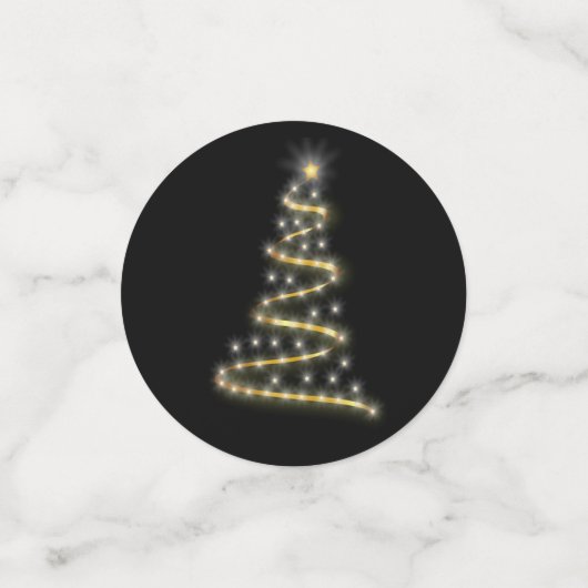 Glossy kerstboom confetti (Kleine voorkant)