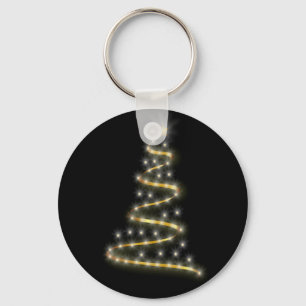 Glossy kerstboom sleutelhanger