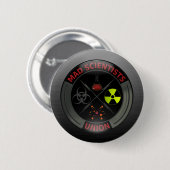 Glossy Mad Scientist Union Button (Voorkant /achterkant)