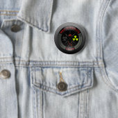 Glossy Mad Scientist Union Button (In situ)