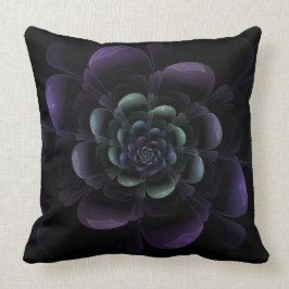 Glossy Paarse Floral Kussen