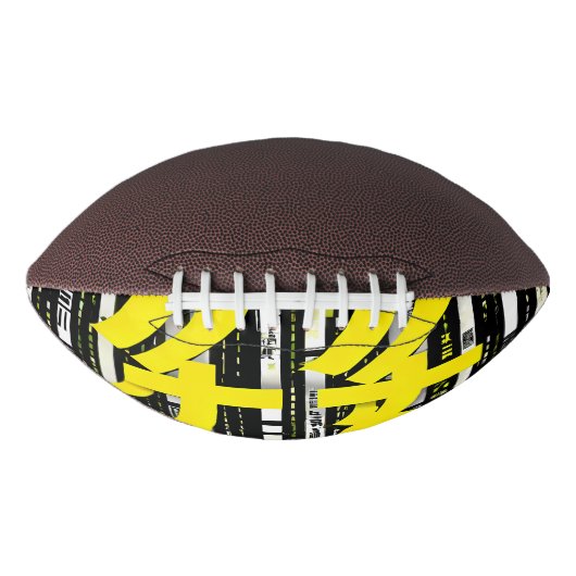 Glossy Pink Donut with Dark Sprinkles American Football (Voorkant)