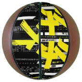 Glossy Pink Donut with Dark Sprinkles Basketbal (Verticaal)