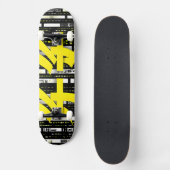 Glossy Pink Donut with Dark Sprinkles Persoonlijk Skateboard (Voorkant)