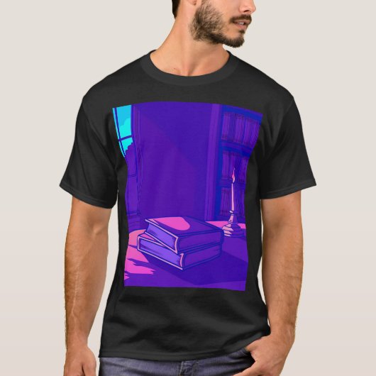 Glossy Pink Donut with Dark Sprinkles T-shirt (Voorkant)