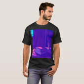 Glossy Pink Donut with Dark Sprinkles T-shirt (Voorkant volledig)