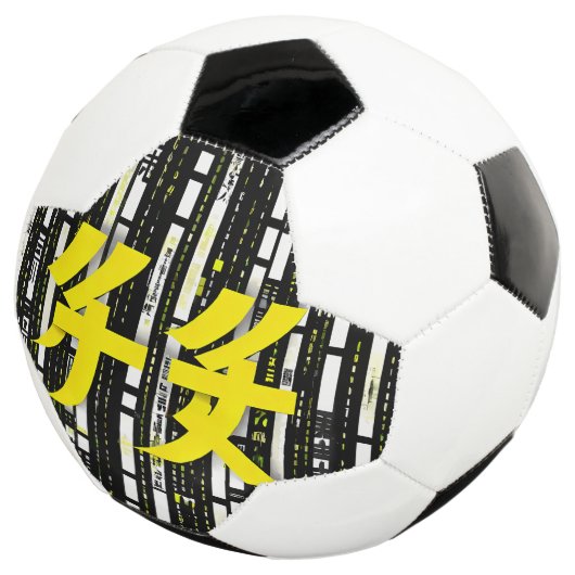 Glossy Pink Donut with Dark Sprinkles Voetbal (Drie kwart)