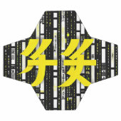 Glossy Pink Donut with Dark Sprinkles Voetbal (Enkel)