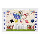 Glossy Poster - 4 juli (Voorkant)