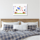 Glossy Poster - 4 juli Canvas Afdruk (Insitu (Slaapkamer))