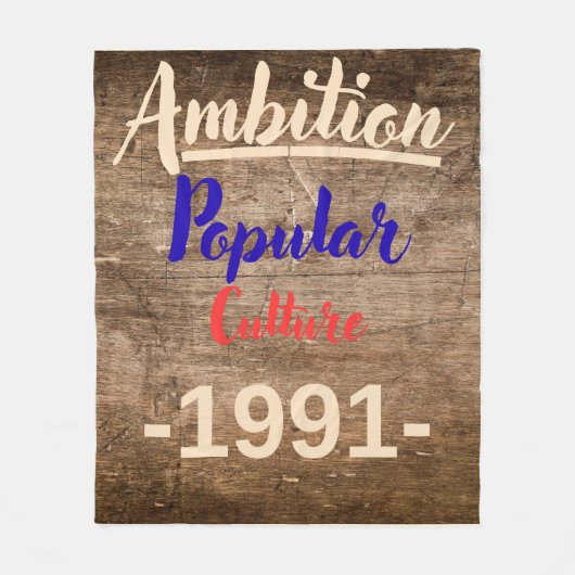 Glossy Poster Fleece Deken (Voorkant)