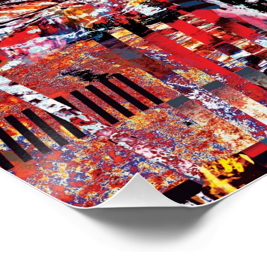 Glossy Poster – Fragmented Pulse (Hoek)