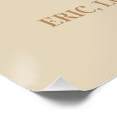 Glossy Poster met persoonlijke gezinshereniging (Hoek)