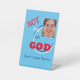 Glossy Poster Reclamebord Met Voetstuk