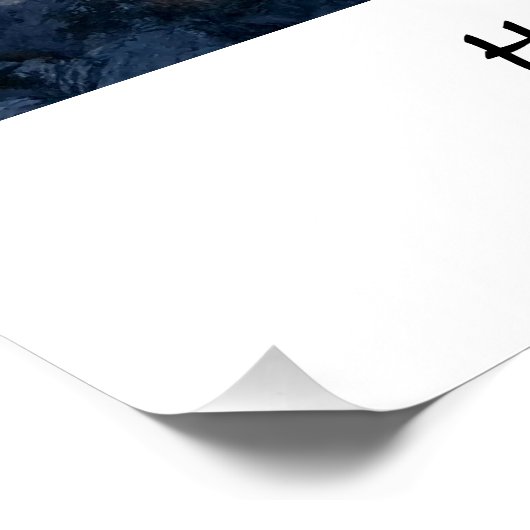 Glossy Poster van Hokitika Gorge, NZ (Hoek)