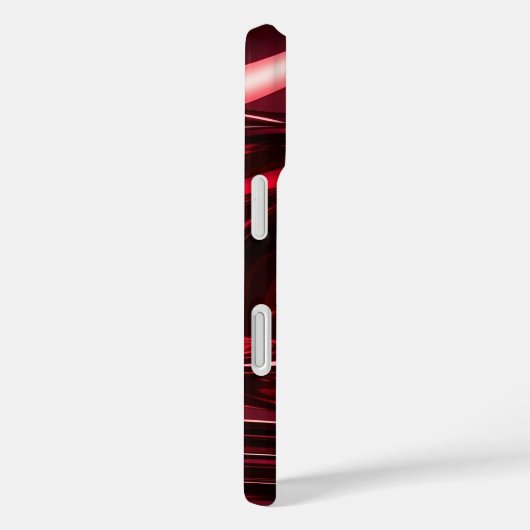 Glossy Red Cherry Monogram iPhone / iPad hoesje (Achterkant / Rechts)